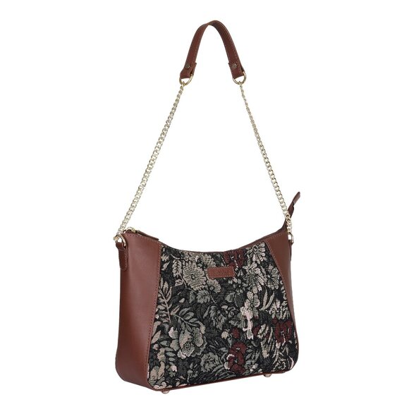 Women's Hobo Bag in Vintage Pattern Tapestry Fabric |Shoulder Sling bag, Purse - Picture 8 of 8